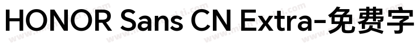 HONOR Sans CN Extra字体转换